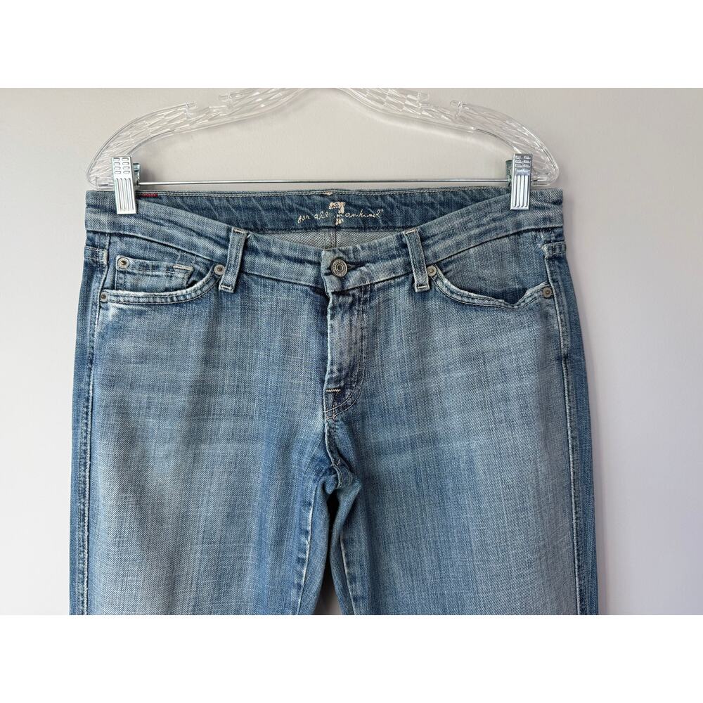 Vintage 7 for all mankind Embellished “A” Pocket Womens Size 29 Jeans Y2K - Picture 3 of 9